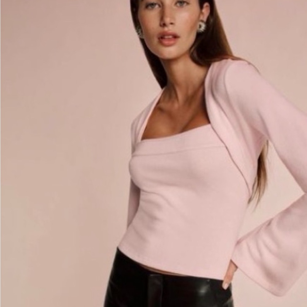 Reformation Pink Shrug Set